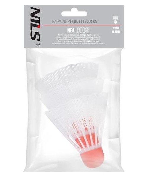Sulgpallid Nils: Nailoniniai badmintono plunksniukai Nils NBL6003, 3 vnt.