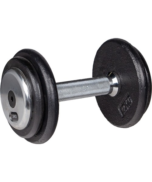 Metallist hantlid inSPORTline: Metallist hantel inSPORTline PROfist 7,5kg