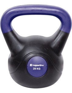 Neoprene Kettlebells inSPORTline: Vinyl gypsum cementitious filler Vin-Bell Dark 20kg