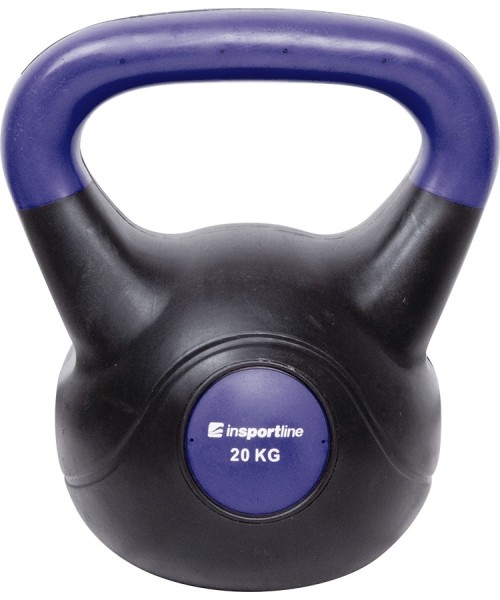 Neoprene Kettlebells inSPORTline: Vinyl gypsum cementitious filler Vin-Bell Dark 20kg