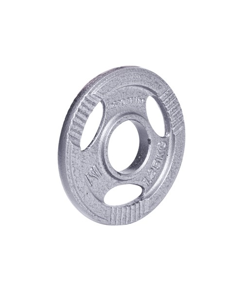 Terasest hamertonplaadid inSPORTline: Plieninis svoris olimpiniam grifui 50mm inSPORTline Hamerton 1,25kg