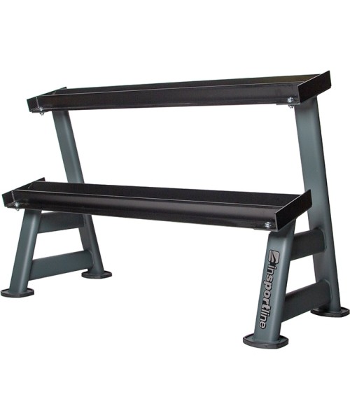 Dumbbell Stands inSPORTline: 2 lygių horizantalus stovas hanteliams inSPORTline Profirack II PRO