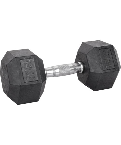 Kuusnurk hantlid inSPORTline: Kuusikõverdised hantlid inSPORTline Hexsteel 14 kg