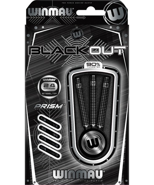 Noolemängu nooled Winmau: Smiginio strėlytės Winmau Blackout Steel Tip 24 g