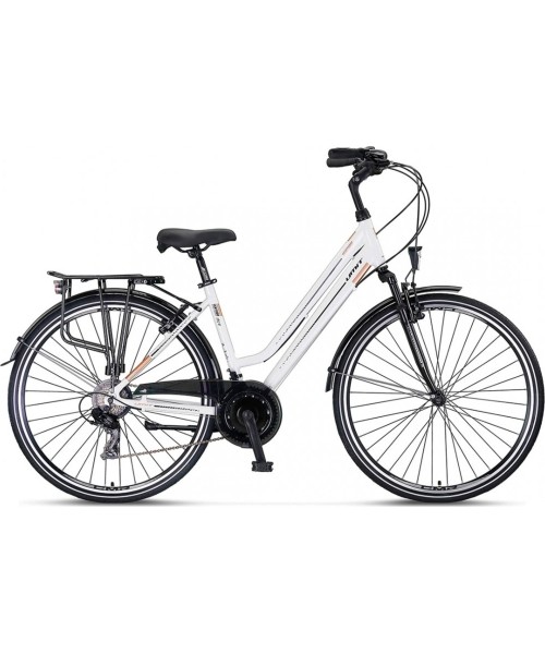 Linnarattad : Dviratis Umit Ventura 28", dydis 18" (46cm), baltas