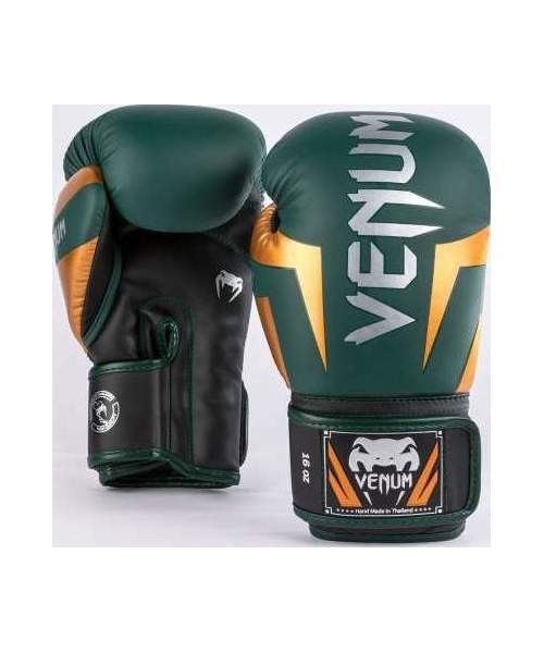 Boxing Gloves Venum: "Venum Elite" bokso pirštinės - žalios, bronzinės ir sidabrinės