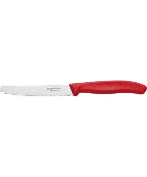 Cutlery : Tomato Knife Victorinox 6.783, Serrated, 110mm, Red