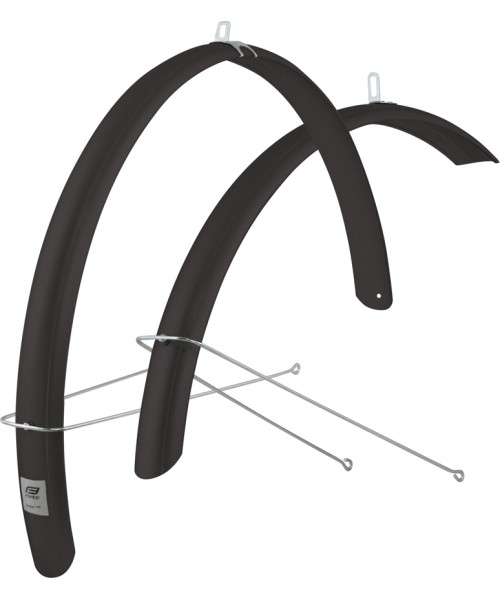 Kindad ja kiivrid : Dviračio purvasaugiai FORCE Aluflex Eco 28", su ūsais, PET plastikas, juodi
