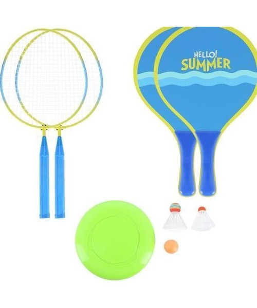 Sulgpalli komplektid Nils: NRZ053 3IN1 BADMINTONO RINKINYS NILS