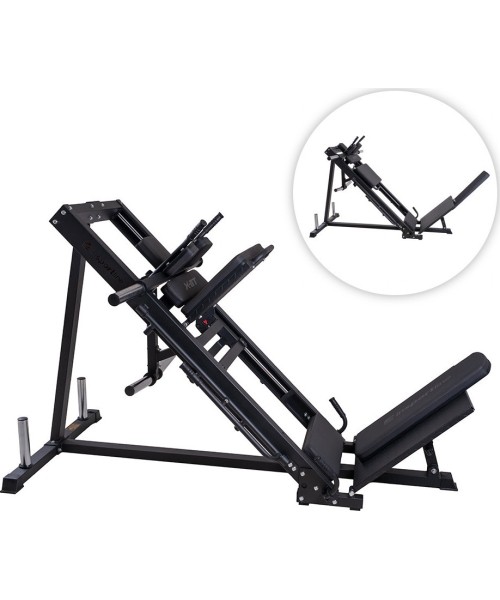 Jalgade pressimine inSPORTline: Kojų spaudimo ir "Hack Squat" mašina "inSPORTline X-NT L10