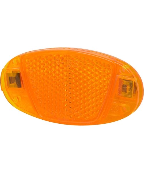 Kindad ja kiivrid : Reflektor FORCE spiraalidele, kollane, 80x40mm