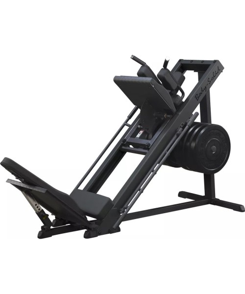 Jalgade pressimine Body-Solid: Kojų spaudimo ir "Hack Squat" mašina "Body-Solid GLPH1100 Black