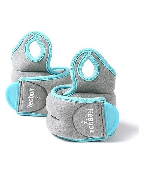 Käe- ja jalaraskused Reebok fitness: Svoriai riešams arba čiurnoms Reebok 2x1 kg