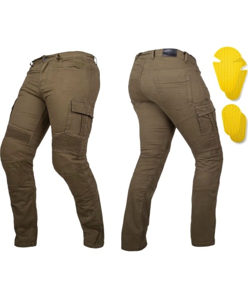 Meeste mootorratta teksad W-TEC: Motociklininko džinsai W-TEC Wallbridge Olive