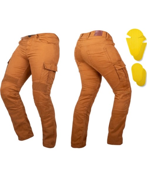 Meeste mootorratta teksad W-TEC: Motociklininko džinsai W-TEC Wallbridge Caramel