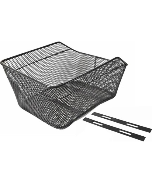 Gloves & Helmets & Accessories : Dviračio metalinis krepšys ant bagažinės 39x20x20/17cm (juodas)