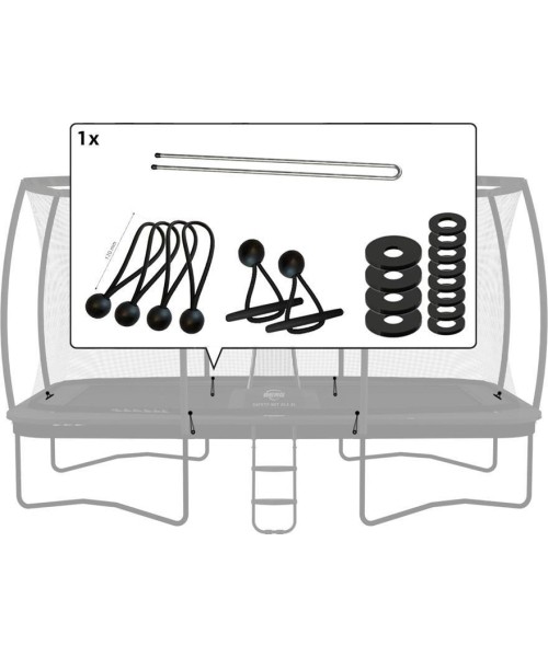 Trampoline Spare Parts BERG: Ultim Safety Net DLX XL - Fasteners 410 & 500