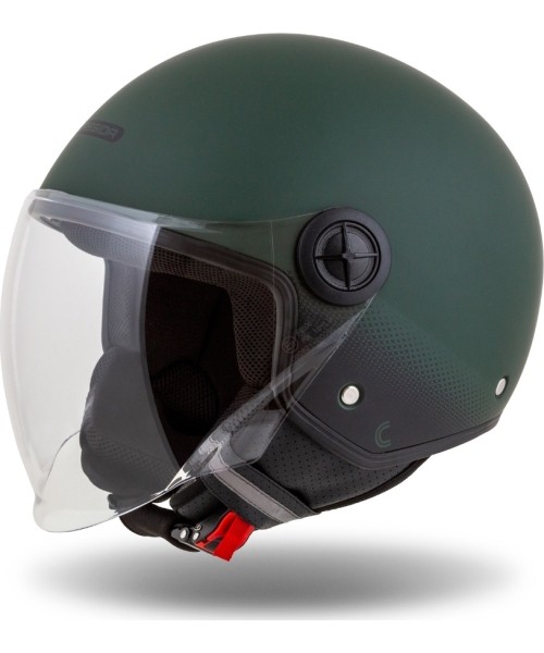 Scooter Helmets Cassida: Motorcycle Helmet Cassida Handy Matte Green/Black