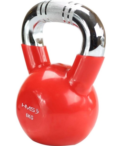 Kummkattega sangpommid HMS: KTC KETTLEBELL SU CHROMUOTA RANKENA HMS