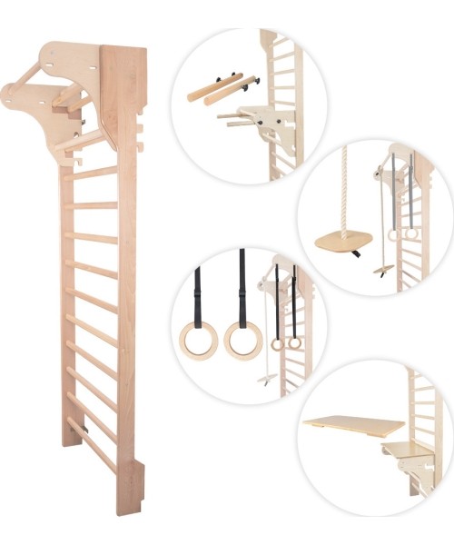 Varbseinad inSPORTline: Sieniniai strypai su priedais inSPORTline Dremar 200 x 80 cm