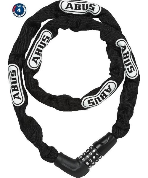 Kindad ja kiivrid Abus: Spyna Abus Steel-O-Chain 5805C/110 black