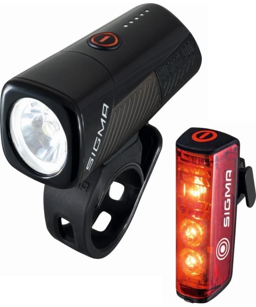 Kindad ja kiivrid : Dviračio žibintų komplektas Sigma Buster 400 + Blaze Flash USB