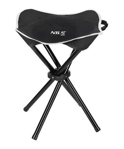 Chairs and Stools Nils Camp: NC3010 BLACK CAMPING STOOL NILS CAMP