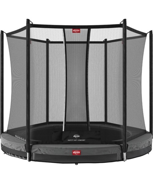 On-ground trampolines BERG: BERG Favorit InGround 270 Grey + apsauginis tinklas Comfort